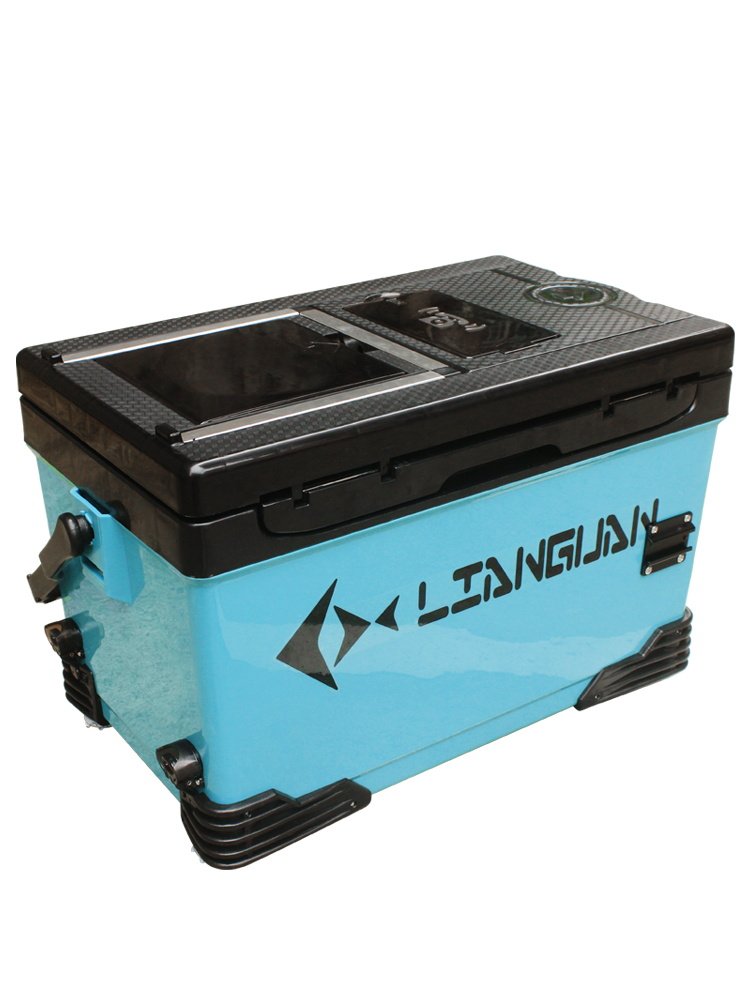 A new 2023 fishing tank with 32 litres of large capacity, a new multi-purpose fishing tank with a back seat